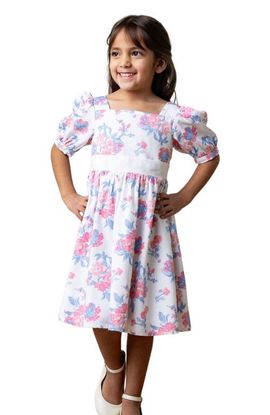 Hope & Henry Hope & Henry Girls' Organic Puff Sleeve Party Dress, Toddler