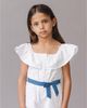 Hope & Henry Hope & Henry Girls' Organic Ruffle Collar Button Front Seersucker Romper - 3