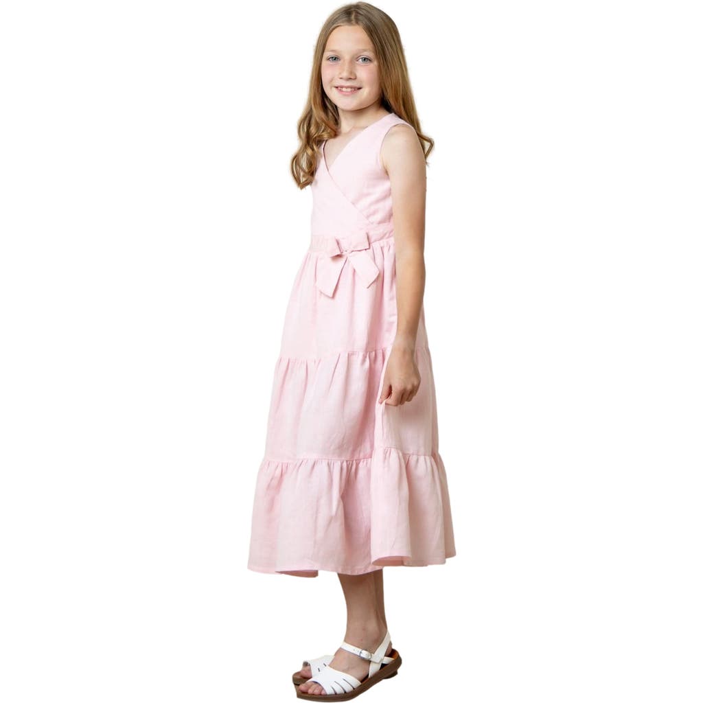 Hope & Henry Hope & Henry Girls' Tiered Wrap Dress, Toddler