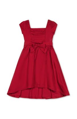 Hope & Henry Hope & Henry Kids' Organic Cap Sleeve High Low Sateen Party Dress