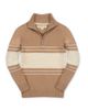 Hope & Henry Hope & Henry Kids' Organic Half Zip Stripe Sweater - 1