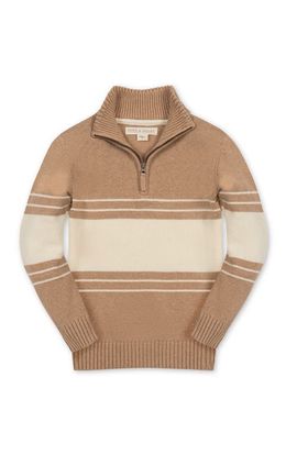 Hope & Henry Hope & Henry Kids' Organic Half Zip Stripe Sweater