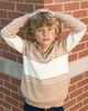 Hope & Henry Hope & Henry Kids' Organic Half Zip Stripe Sweater - 2