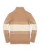 Hope & Henry Hope & Henry Kids' Organic Half Zip Stripe Sweater - 5