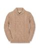 Hope & Henry Hope & Henry Kids' Organic Long Sleeve Shawl Collar Cable Sweater - 1