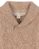 Hope & Henry Hope & Henry Kids' Organic Long Sleeve Shawl Collar Cable Sweater - 2
