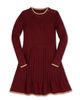 Hope & Henry Hope & Henry Kids' Organic Mock Neck Flounce Hem Sweater Dress - 1