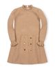 Hope & Henry Hope & Henry Kids' Organic Mock Neck Ruffle Edge Sweater Dress - 1