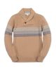 Hope & Henry Hope & Henry Kids' Organic Shawl Collar Stripe Sweater - 1