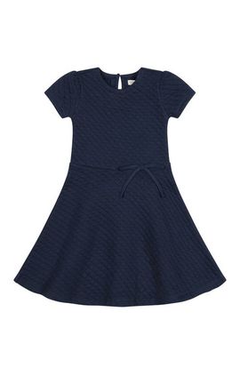 Hope & Henry Hope & Henry Kids' Quilted Knit Short Sleeve Skater Dress