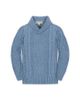Hope & Henry Hope & Henry Organic Long Sleeve Shawl Collar Cable Sweater - 1
