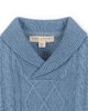 Hope & Henry Hope & Henry Organic Long Sleeve Shawl Collar Cable Sweater - 2