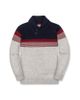 Hope & Henry Hope & Henry Organic Long Sleeve Striped Shawl Collar Sweater - 1