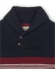 Hope & Henry Hope & Henry Organic Long Sleeve Striped Shawl Collar Sweater - 5