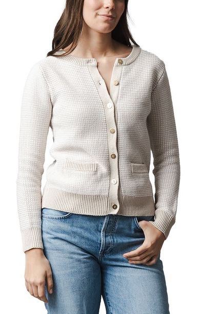 Hope & Henry Hope & Henry Organic Tweed Stitch Sweater Cardigan