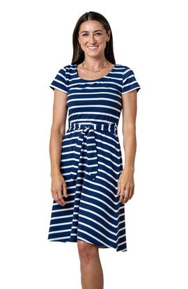 Hope & Henry Hope & Henry Women's Organic Cotton Tie-Waist Knit Dress