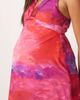 Hope & Ivy Maternity Hope & Ivy Maternity v-neck maxi dress with tie back in pink print - 2