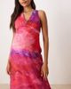 Hope & Ivy Maternity Hope & Ivy Maternity v-neck maxi dress with tie back in pink print - 4