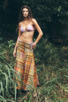 Hope for Flowers by Tracy Reese Plaid Circle Maxi Skirt