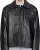 HOPE HOPE Black Boxy Leather Jacket - 1