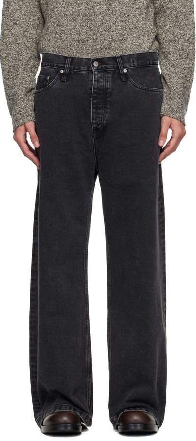 HOPE HOPE Black Loose-Fit Criss Jeans