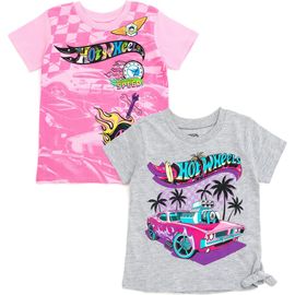 Hot Wheels Hot Wheels Girls' 2-Pack Racing T-Shirts