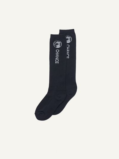 HOTEL SAINT TROPEZ Bonne Chance Micca Knee Socks_Navy