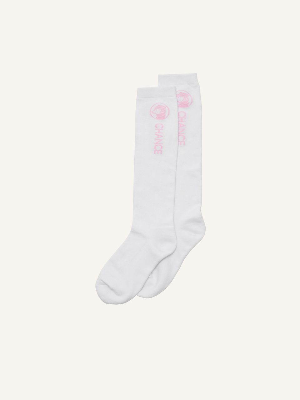 HOTEL SAINT TROPEZ Bonne Chance Micca Knee Socks_White