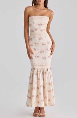 HOUSE OF CB HOUSE OF CB Alessina Floral Print Gown