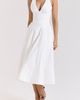 HOUSE OF CB HOUSE OF CB Allena Halter Stretch Cotton Midi Dress - 1