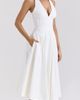HOUSE OF CB HOUSE OF CB Allena Halter Stretch Cotton Midi Dress - 3