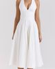 HOUSE OF CB HOUSE OF CB Allena Halter Stretch Cotton Midi Dress - 5