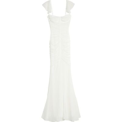 HOUSE OF CB HOUSE OF CB Antonella Ruched Mesh Dress