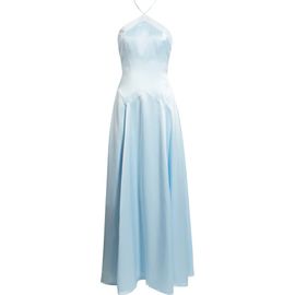 HOUSE OF CB HOUSE OF CB Avelina Halter Neck Godet Satin Maxi Gown