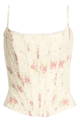HOUSE OF CB HOUSE OF CB Cadie Stretch Cotton Corset Top