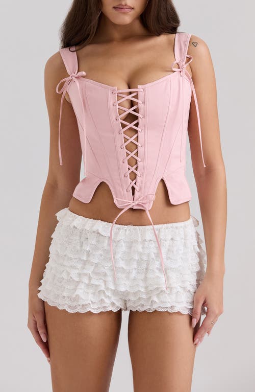 HOUSE OF CB HOUSE OF CB Callie Lace-Up Front Corset Top