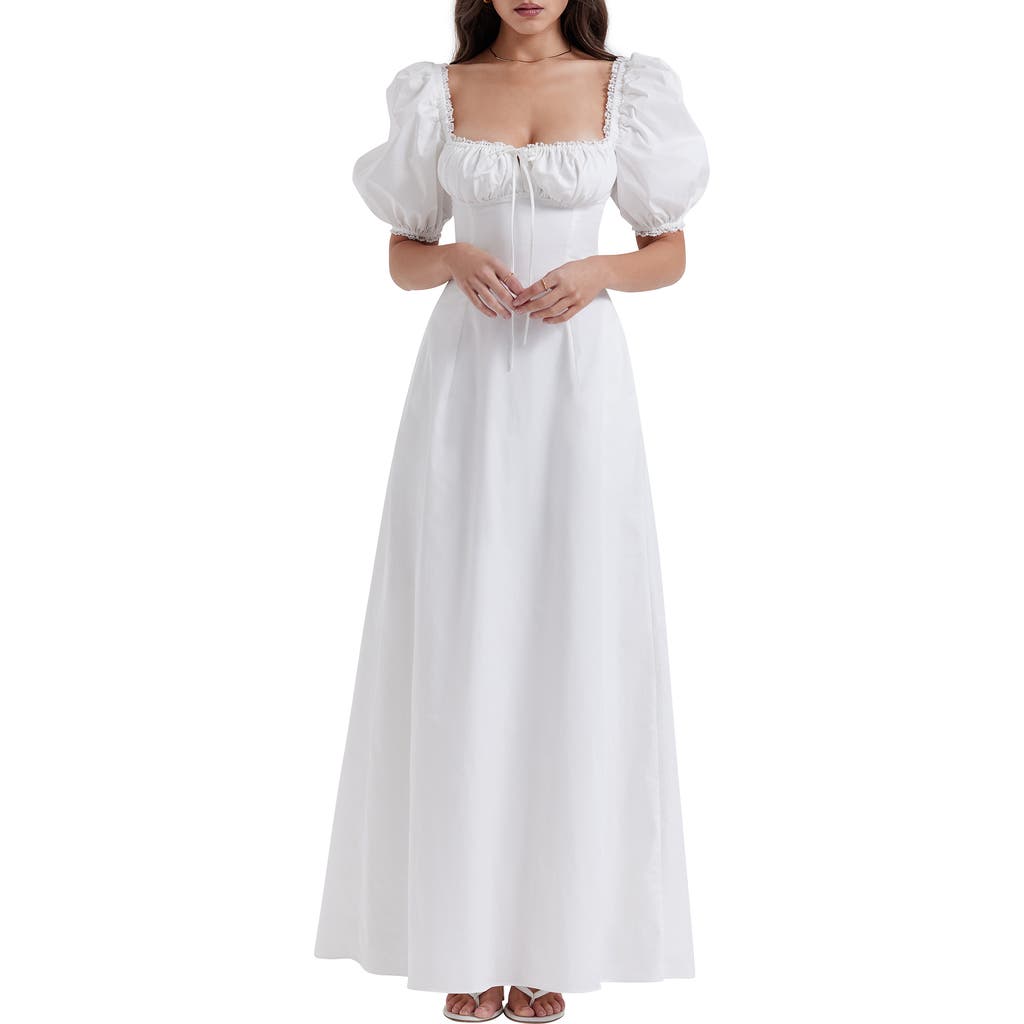 HOUSE OF CB HOUSE OF CB Felizia Floral Puff Sleeve Maxi Dress