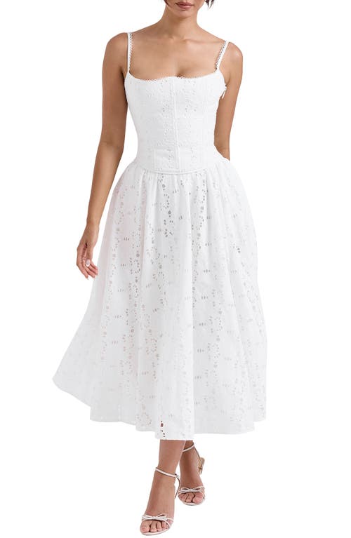 HOUSE OF CB HOUSE OF CB Francine Cotton Eyelet Skirt