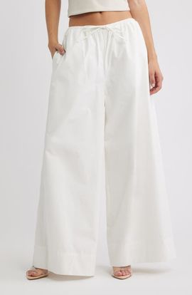 HOUSE OF CB HOUSE OF CB Jae Stretch Cotton Wide Leg Pants
