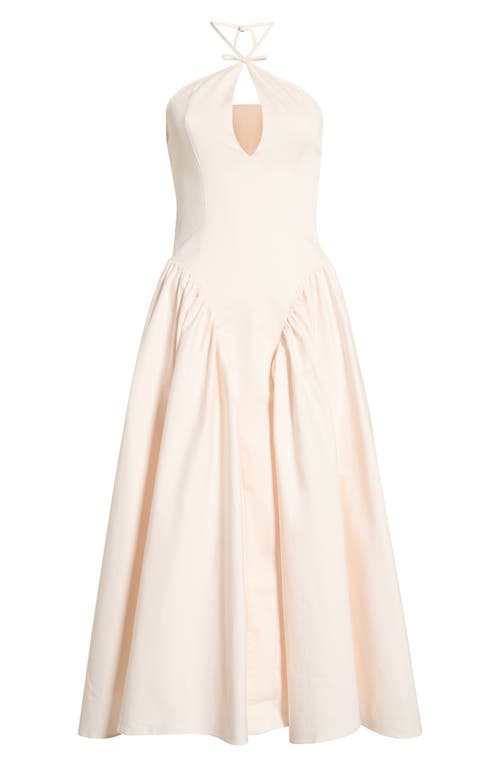 HOUSE OF CB HOUSE OF CB Lilli Keyhole Halter Fit & Flare Cocktail Dress