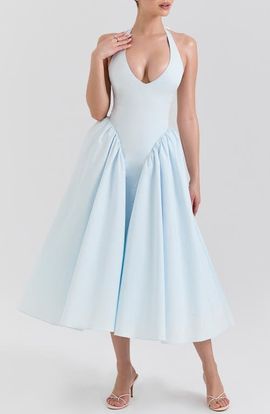HOUSE OF CB HOUSE OF CB Marilyn Halter Midi Dress