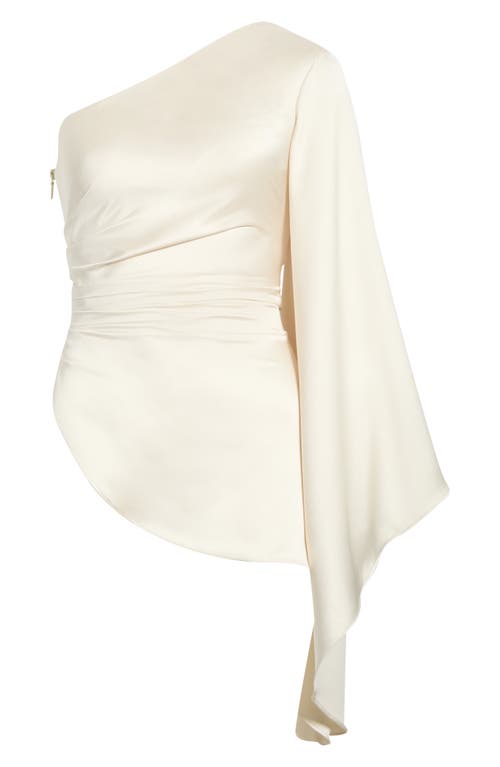 HOUSE OF CB HOUSE OF CB Nicolette Satin One Sleeve Top