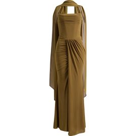 HOUSE OF CB HOUSE OF CB Portia Strapless Crepe Gown & Georgette Scarf Set