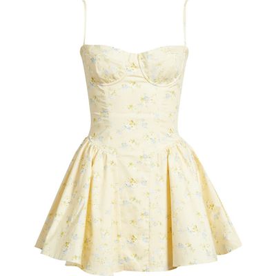 HOUSE OF CB HOUSE OF CB Samaria Floral Stretch Cotton Minidress