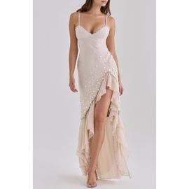 HOUSE OF CB HOUSE OF CB Santana Georgette Ruffle Gown