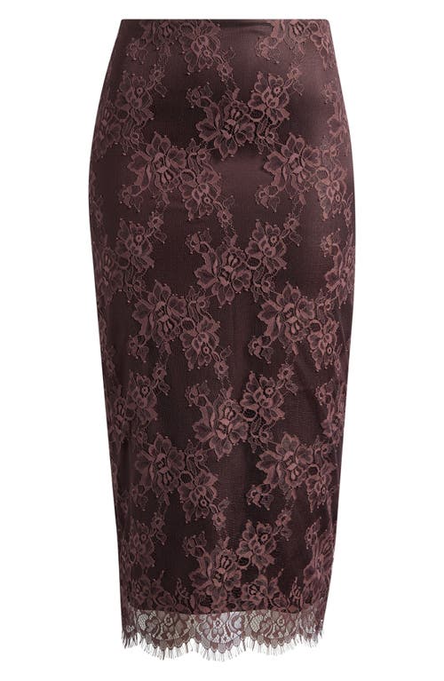 HOUSE OF CB HOUSE OF CB Serelle Floral Lace Overlay Midi Skirt