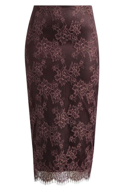 HOUSE OF CB HOUSE OF CB Serelle Floral Lace Overlay Midi Skirt