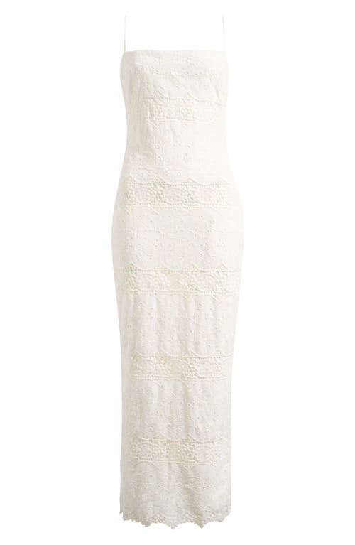 HOUSE OF CB HOUSE OF CB Serenella Broderie Anglaise Column Gown