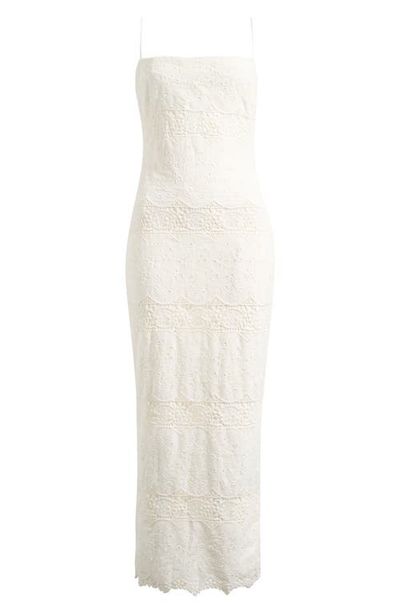 HOUSE OF CB HOUSE OF CB Serenella Broderie Anglaise Column Gown