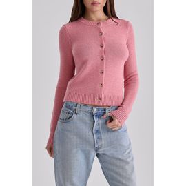 HOUSE OF CB HOUSE OF CB Signature Flamingo Pink Merino Wool Blend Cardigan 